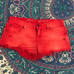 NWOT! - RVCA distressed shorts
